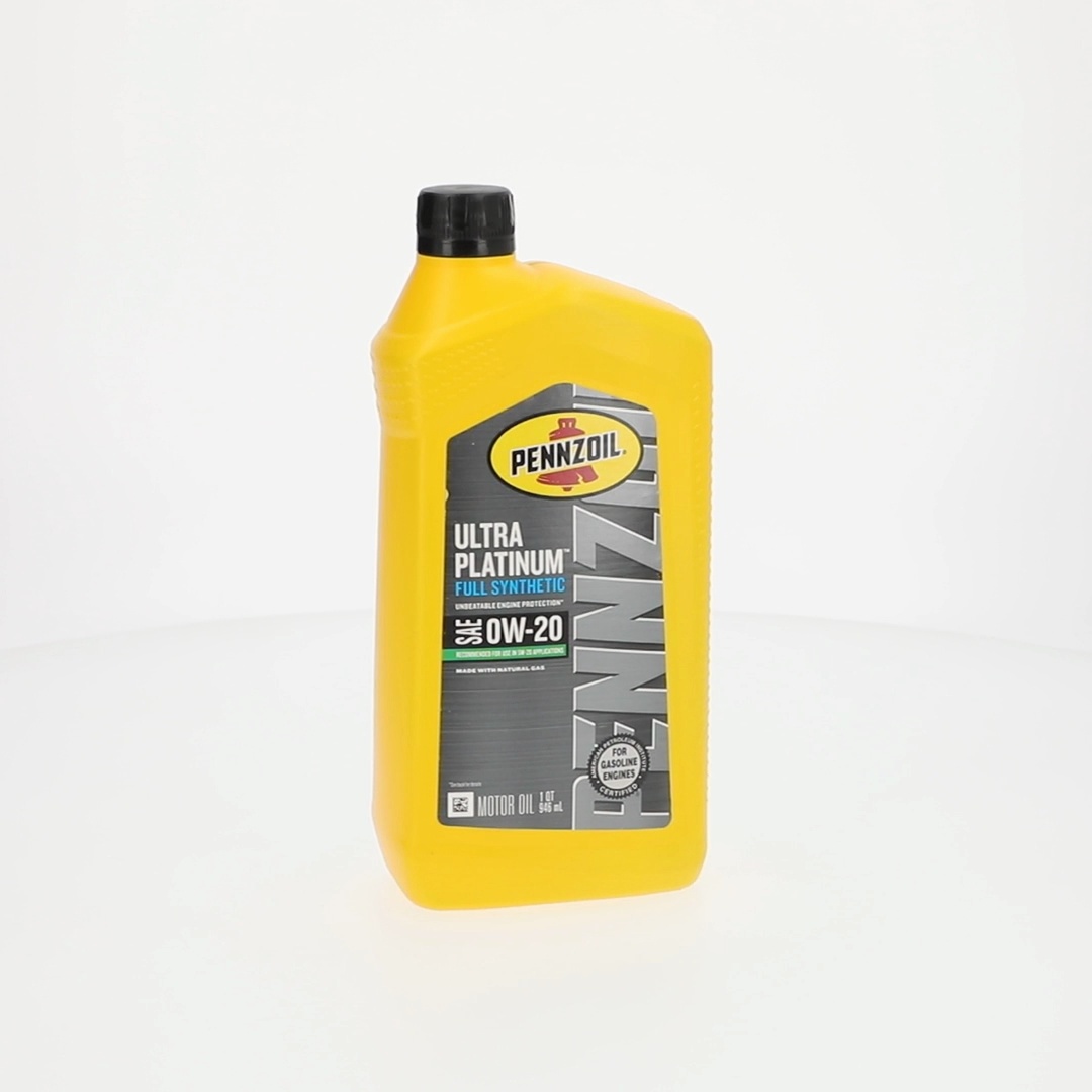 4 pack) Pennzoil Ultra Platinum Full Synthetic 0W-20 Motor Oil, 1