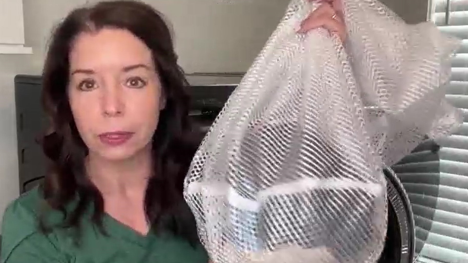 thumbnail video image 2 of Okaka 3 Pcs Mesh Laundry Bags Washing Machine Mesh Wash Bags Jumbo for College, Dorm and Apartment 28 x 26 inches (3 XXL ), 2 of 7