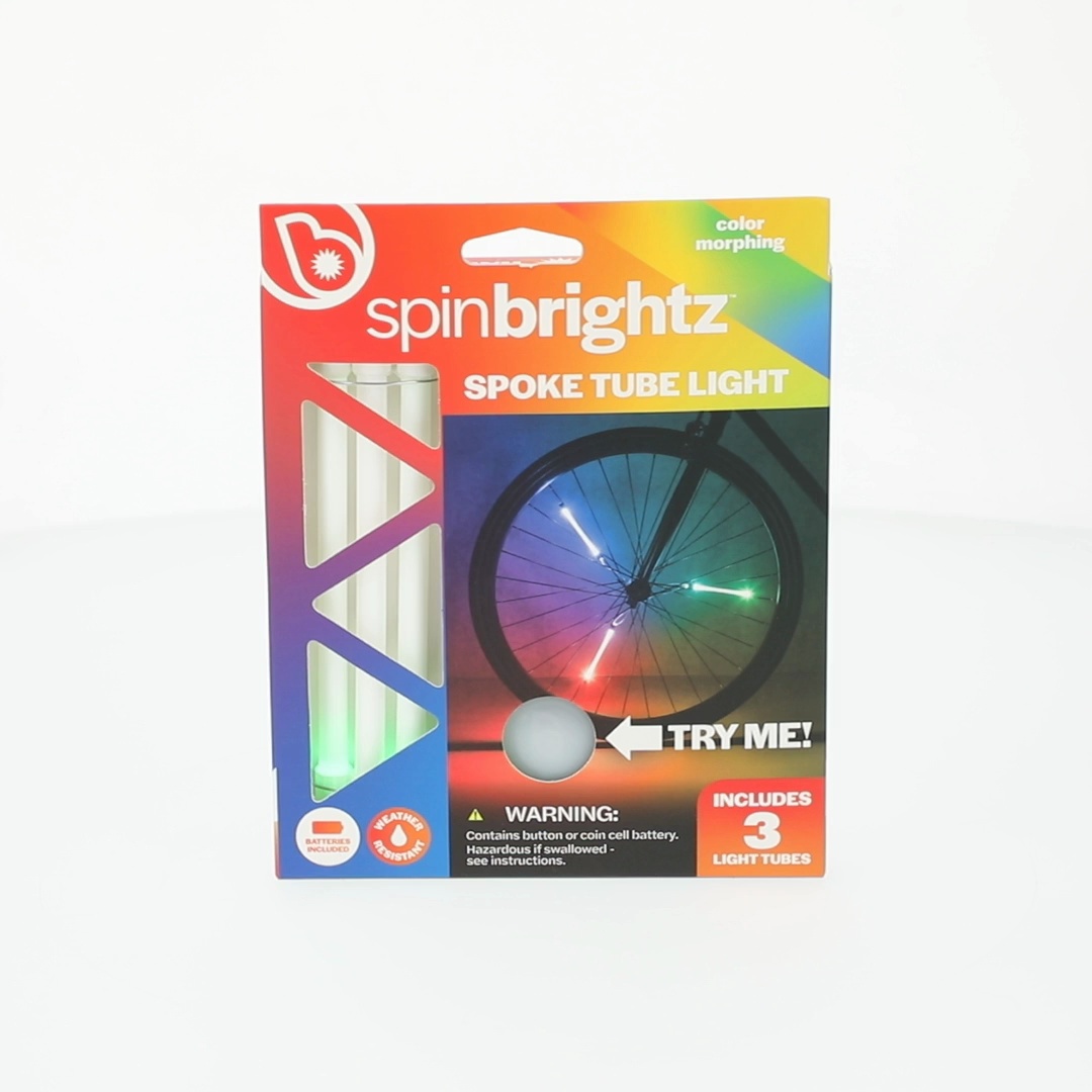 Brightz SpinBrightz LED Bike Spoke Lights, 3 Light Tubes, Constant