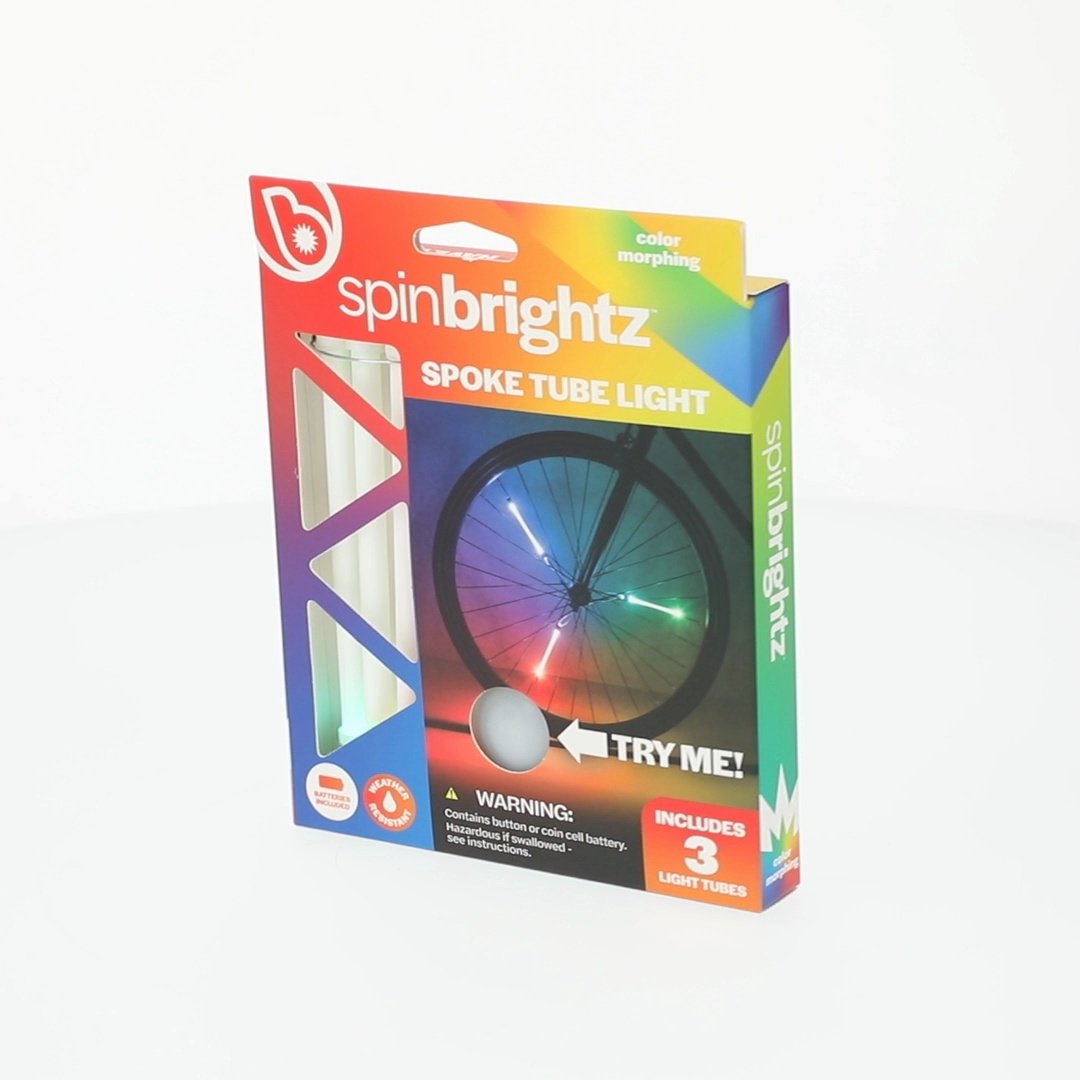 Brightz SpinBrightz LED Bike Spoke Lights, 3 Light Tubes, Constant