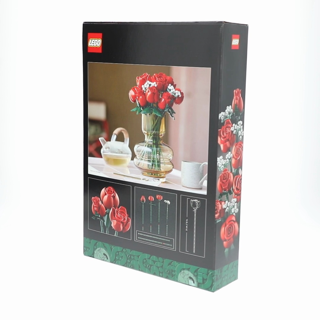 LEGO Botanicals Red & Pink Roses Bundle - Building Sets for Adults