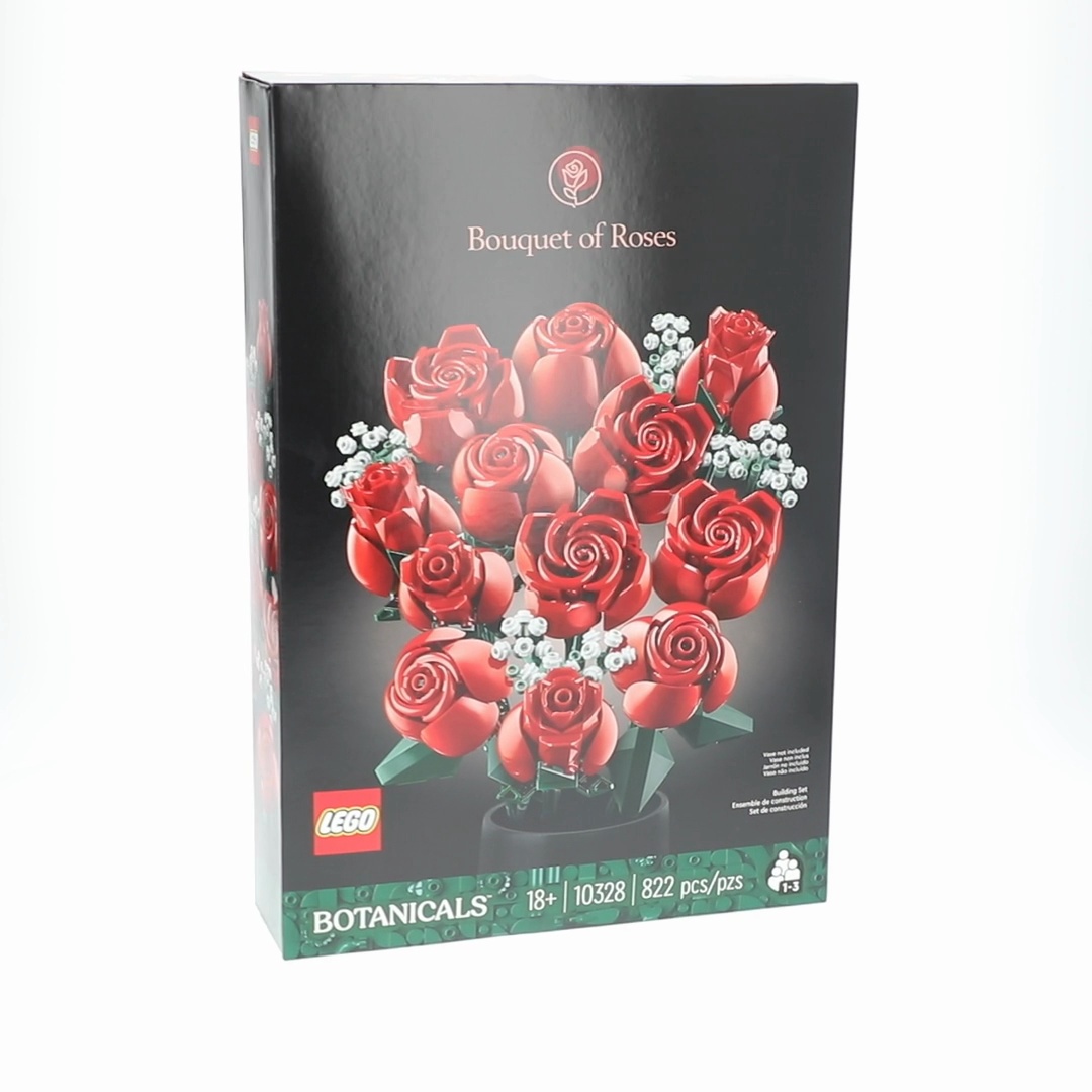 LEGO Botanicals Red & Pink Roses Bundle - Building Sets for Adults