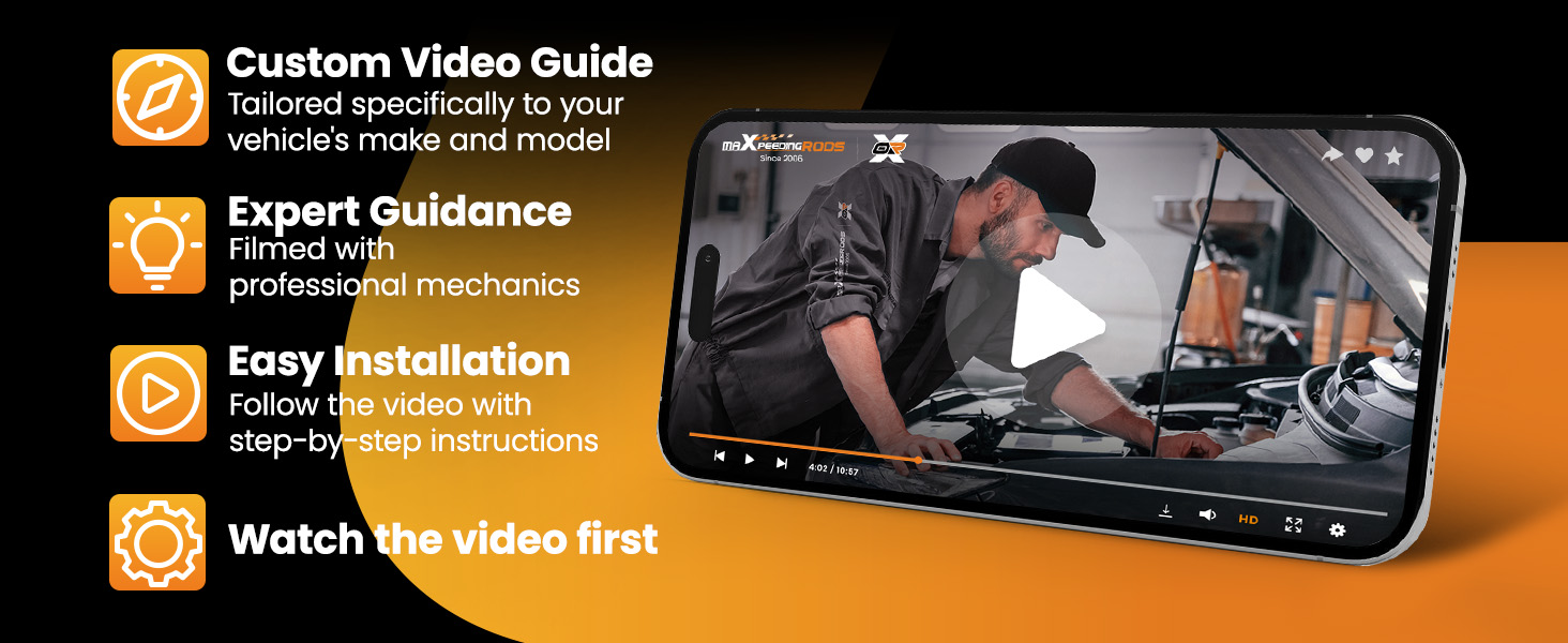 thumbnail video image 2 of Pair Front Steering Knuckle & Wheel Hub Bearing For Honda Civic 2006 2007-2011, 2 of 10