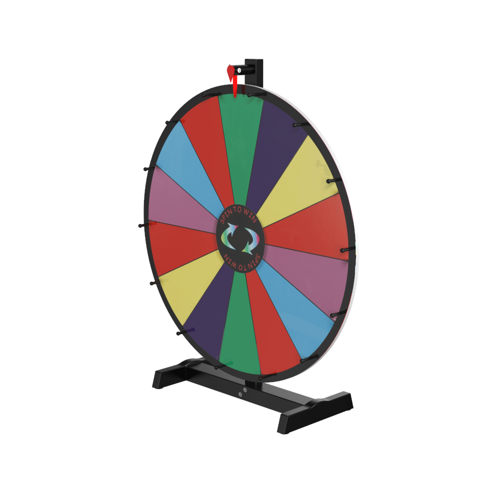 VIVOHOME Tabletop Spinning Prize Wheel with 14-Color Slots, Dry Erase  Marker and Eraser X002BR5H95 - The Home Depot