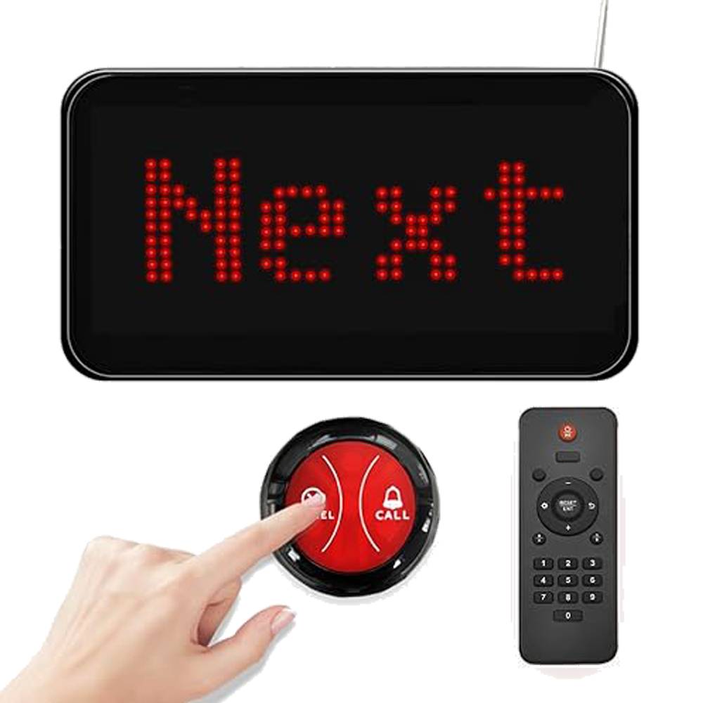 Walmart Call In KOQICALL Queue wireless Calling System - Take a Number Dispenser with ...