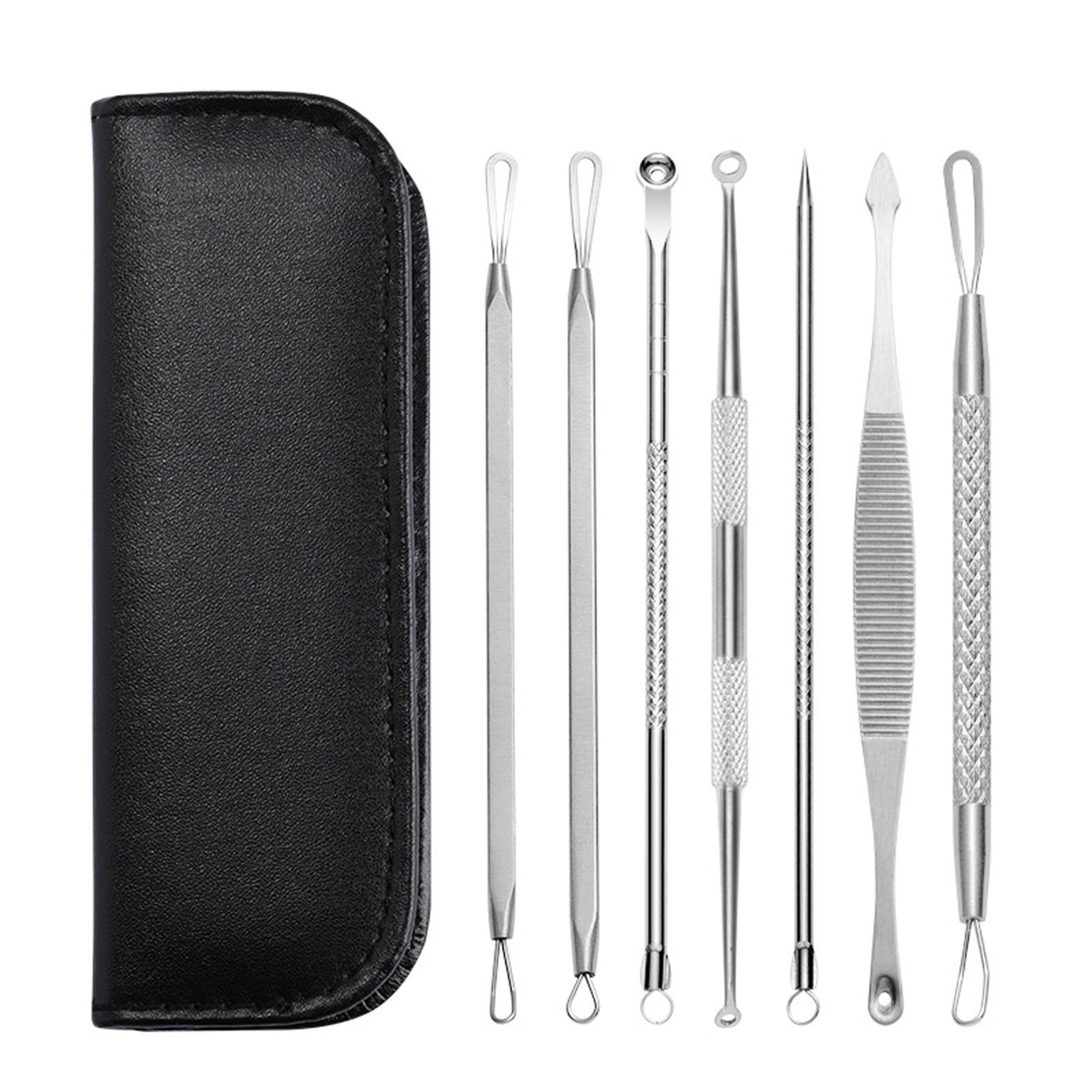 thumbnail video image 2 of Blackhead Remover Pimple Tool Comedone Zit Extractor Kit For Nose Facial Pore Extraction Popping Needle, 2 of 9