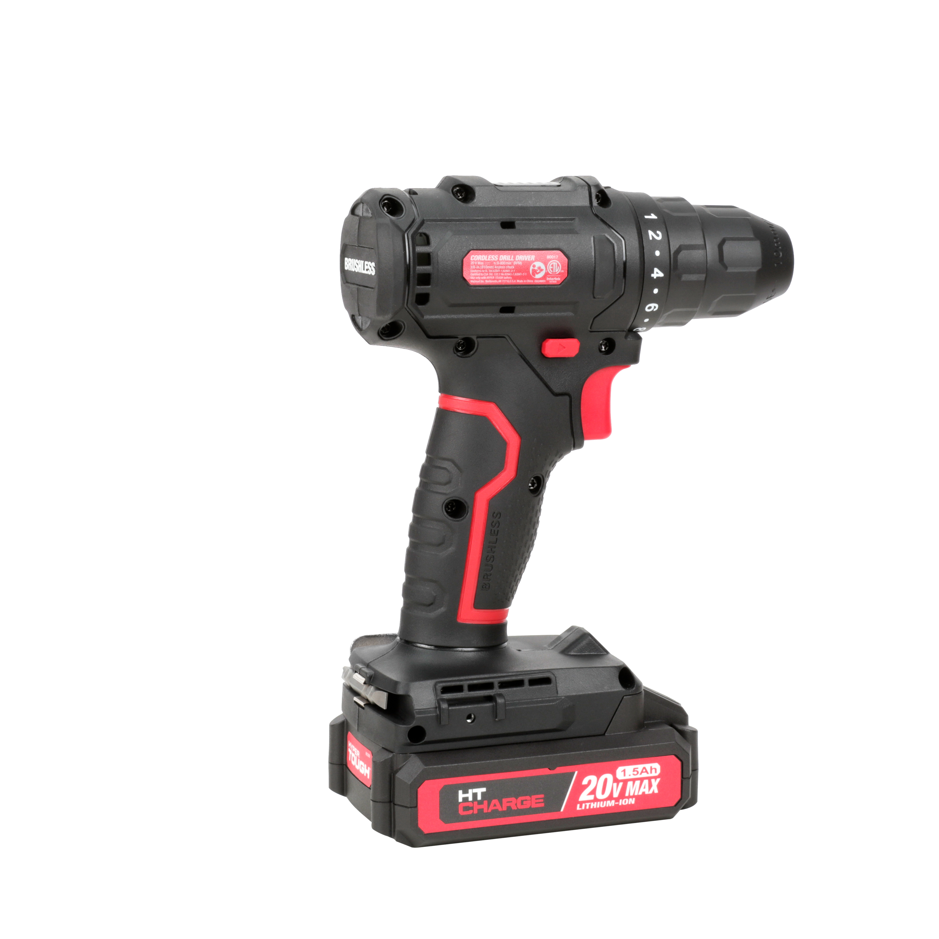 Hyper Tough 20V Max 3 8 cordless Drill 1 4 cordless Impact Driver Combo with 2 1.5Ah batteries and chargers Walmart