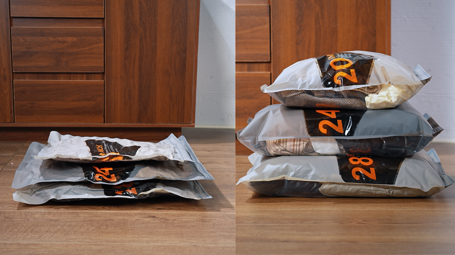 VAMOUT Vacuum Storage Bags with Rechargeable Electric Pump, 15 Pack ...