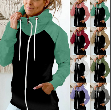 thumbnail video image 2 of Baqcunre Womens Coats Women Solid Sweatshirt Casual Long Sleeve Hooded Loose Drawstring Hoodie Pullover Sweatshirt For Women Going Out Tops Grey XL, 2 of 7