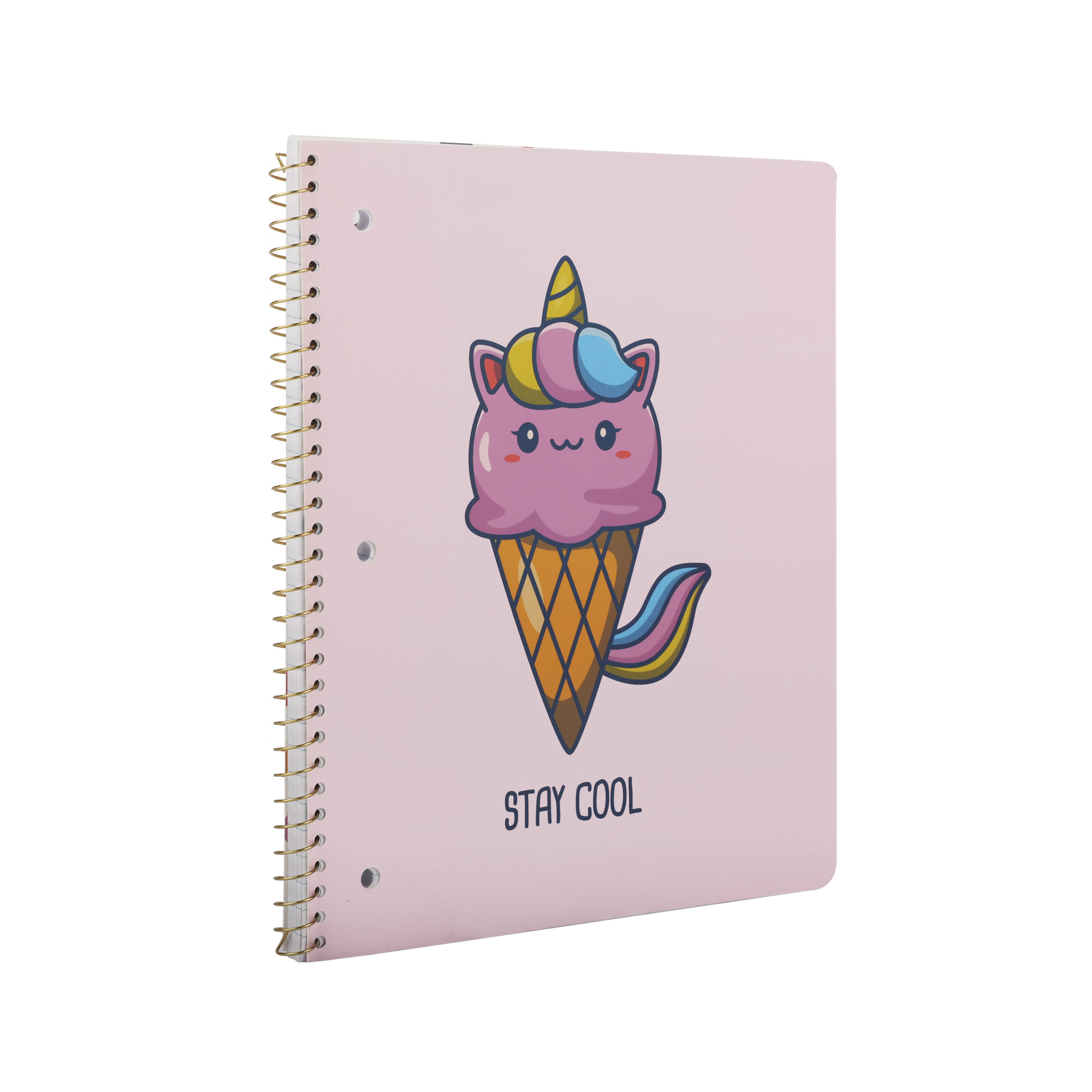 Pen+Gear 1 Subject Spiral Notebook, Wide Ruled, 80 Sheets, Stay
