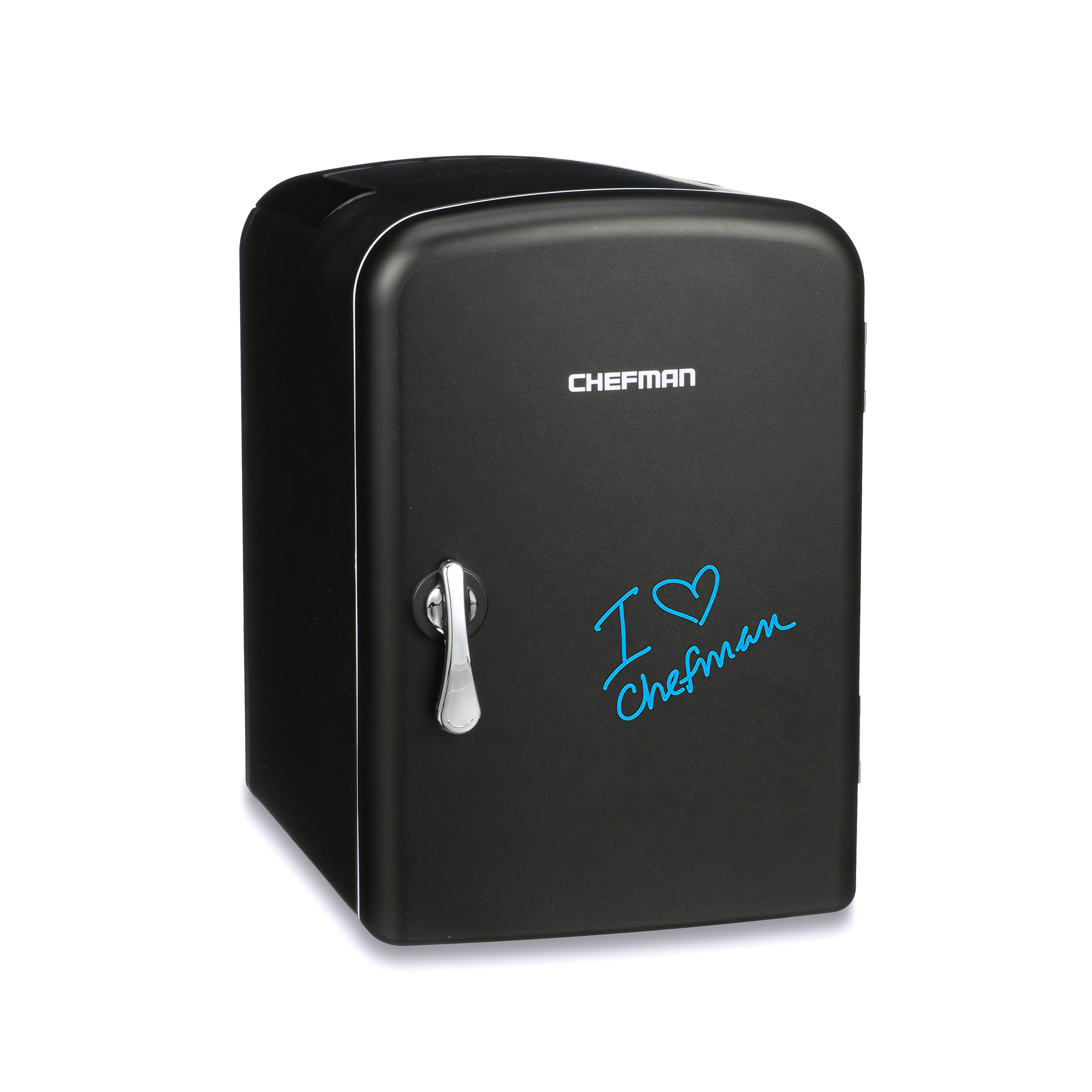 Chefman Mini Portable Eraser Board Personal Fridge - Black 4 L