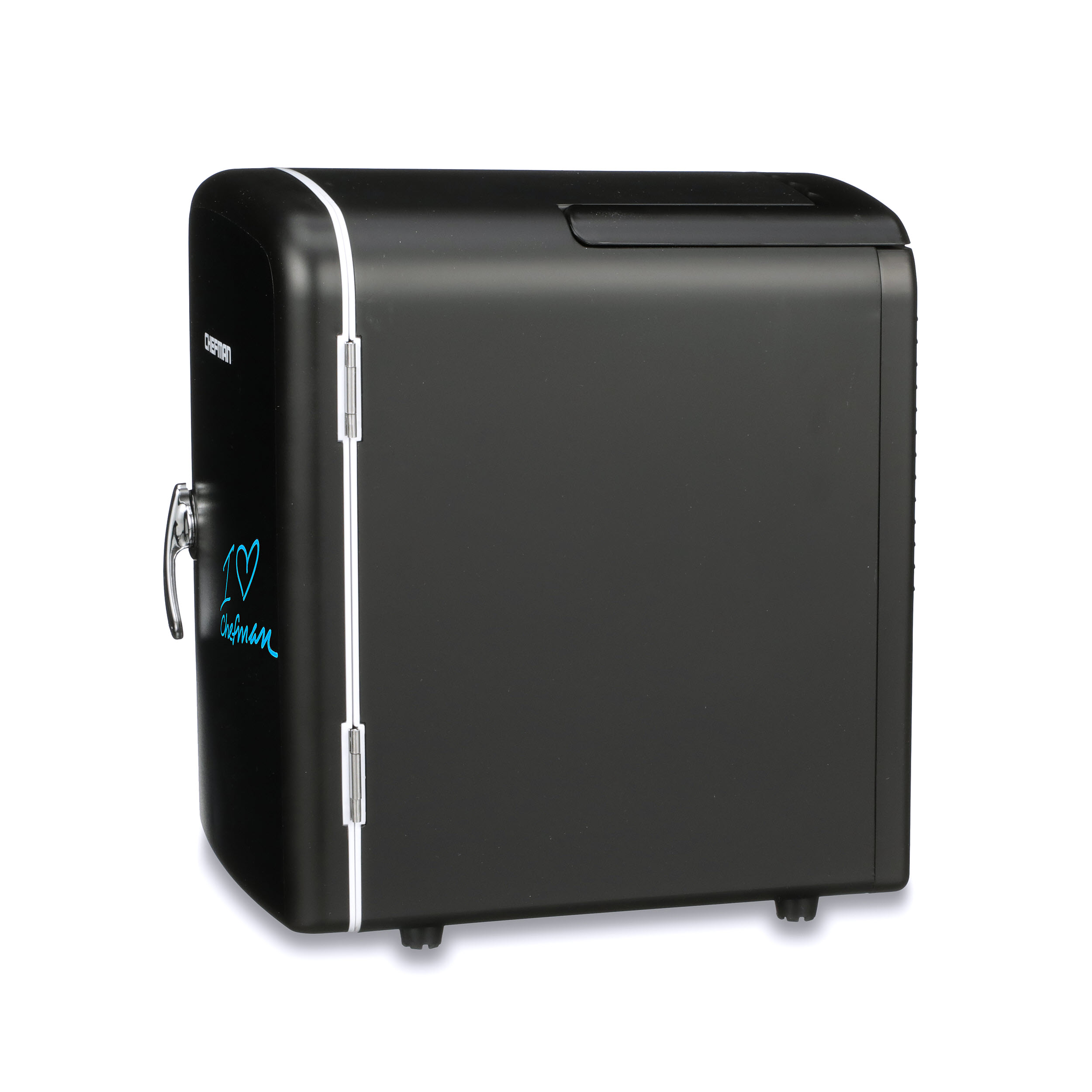 Chefman Mini Portable Eraser Board Personal Fridge - Black 4 L