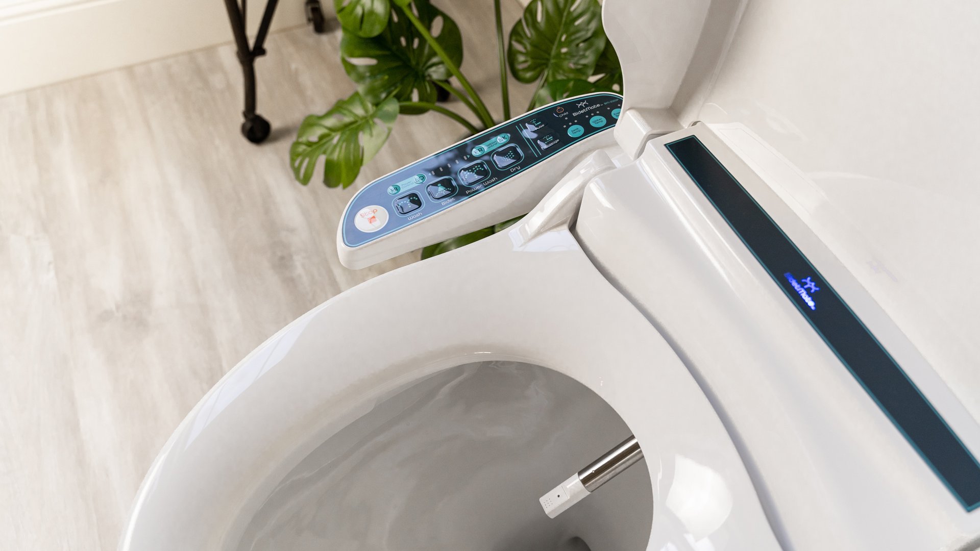 thumbnail video image 2 of BidetMate 2000 Series Smart Heated Toilet Seat with Electric Bidet & Side Controls, Round, 2 of 11