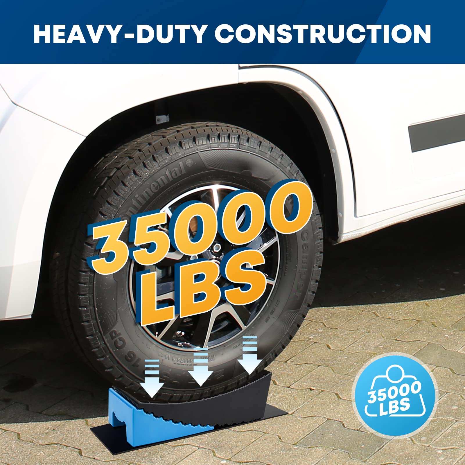 thumbnail video image 2 of Kohree 2 Pack Upgraded Camper Leveler RV Leveling Blocks with 2 Spirit Levels & Carrying Bag for Travel Trailers, 2 of 7