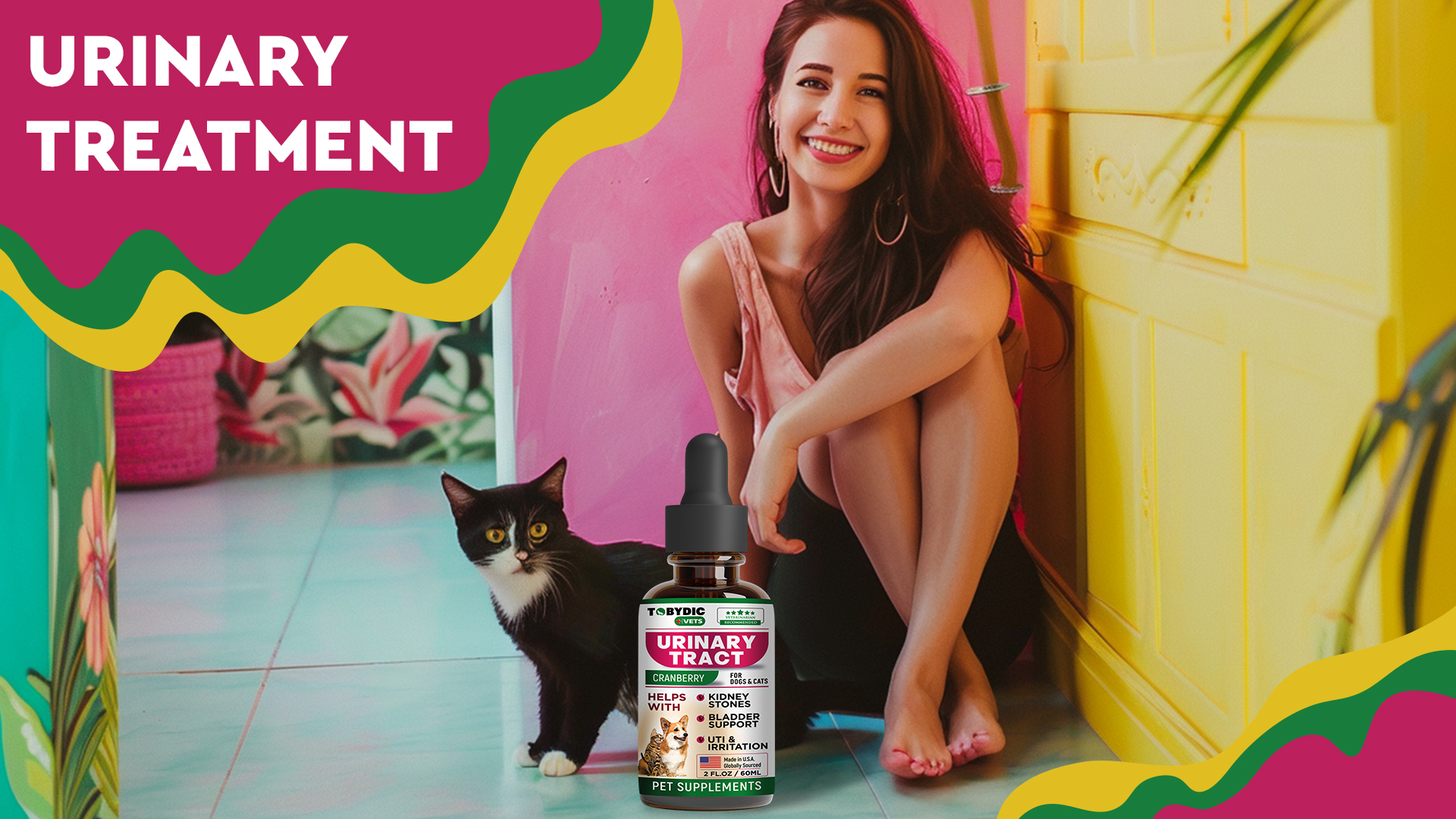 thumbnail video image 2 of Cat & Dog Cranberry Kidney + Bladder Support Supplement - Urinary Tract Wellness - Supports Normal Urinary Function - Pet Renal Support, 2 of 8