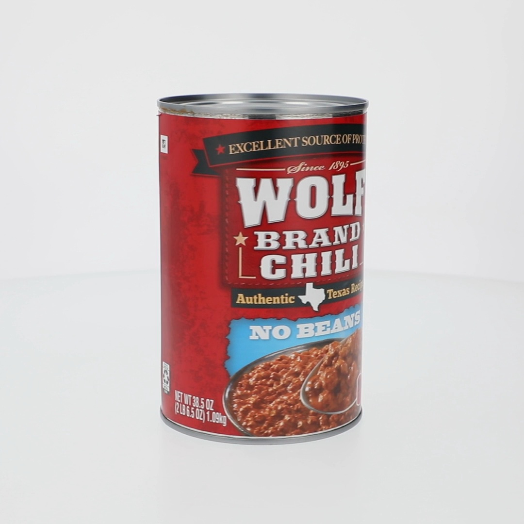 Wolf Brand Chili No Beans, Chili Without Beans, 15g Protein Per