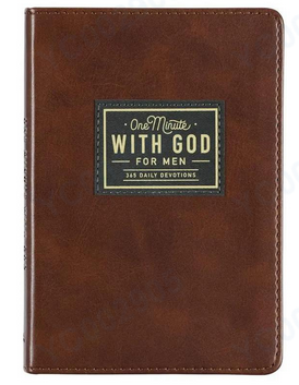 thumbnail video image 2 of 3PCS 2026 One Minute with God Daily Devotional for Men - 365 Days of Prayer, Bible Study , Leather Brown Prayer Journal, Daily Devotional for Men, Bible Study Journal, 2 of 8