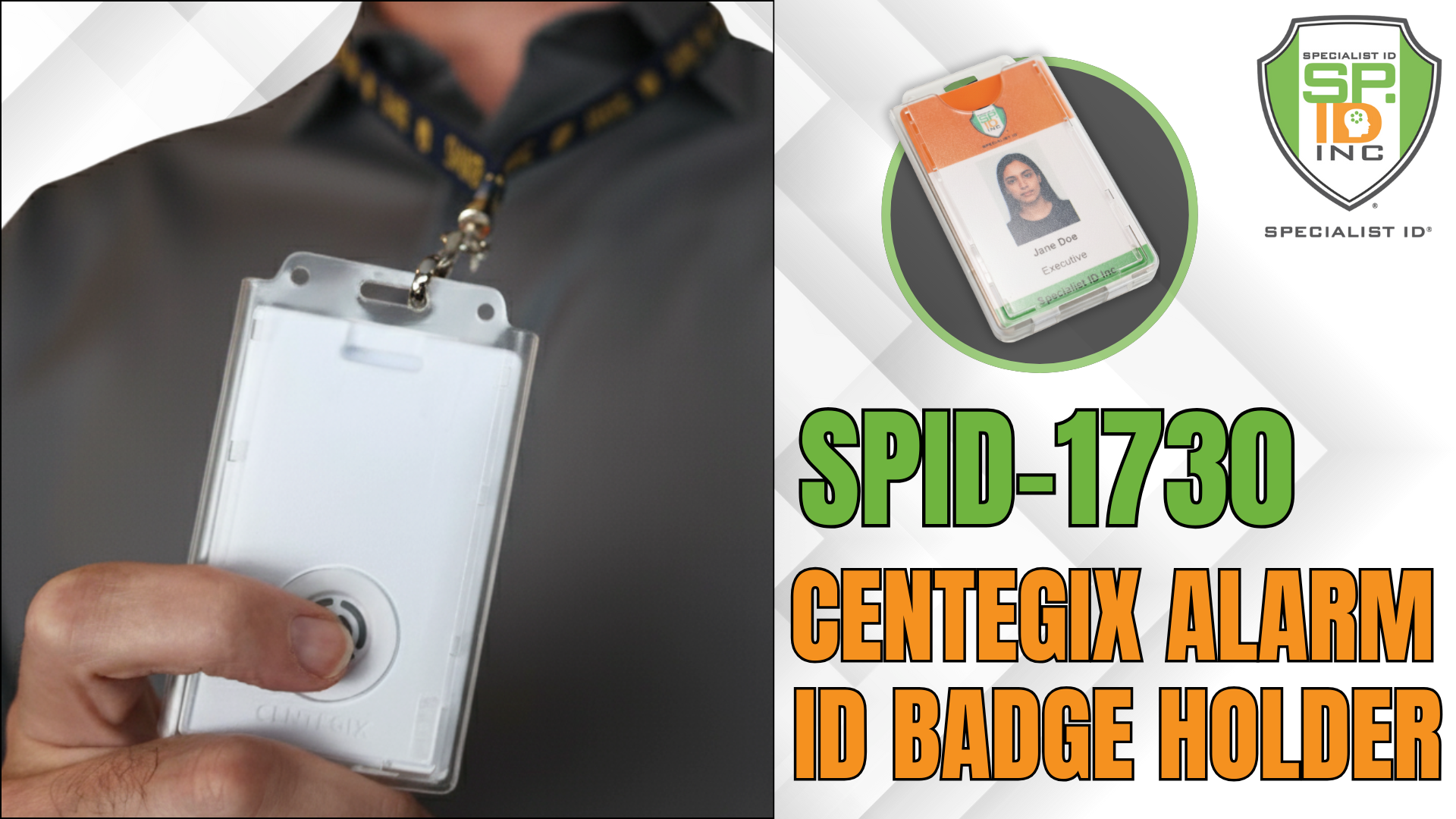 Centegix Badge Holder with Hole for Teachers - Holds 1 School ID
