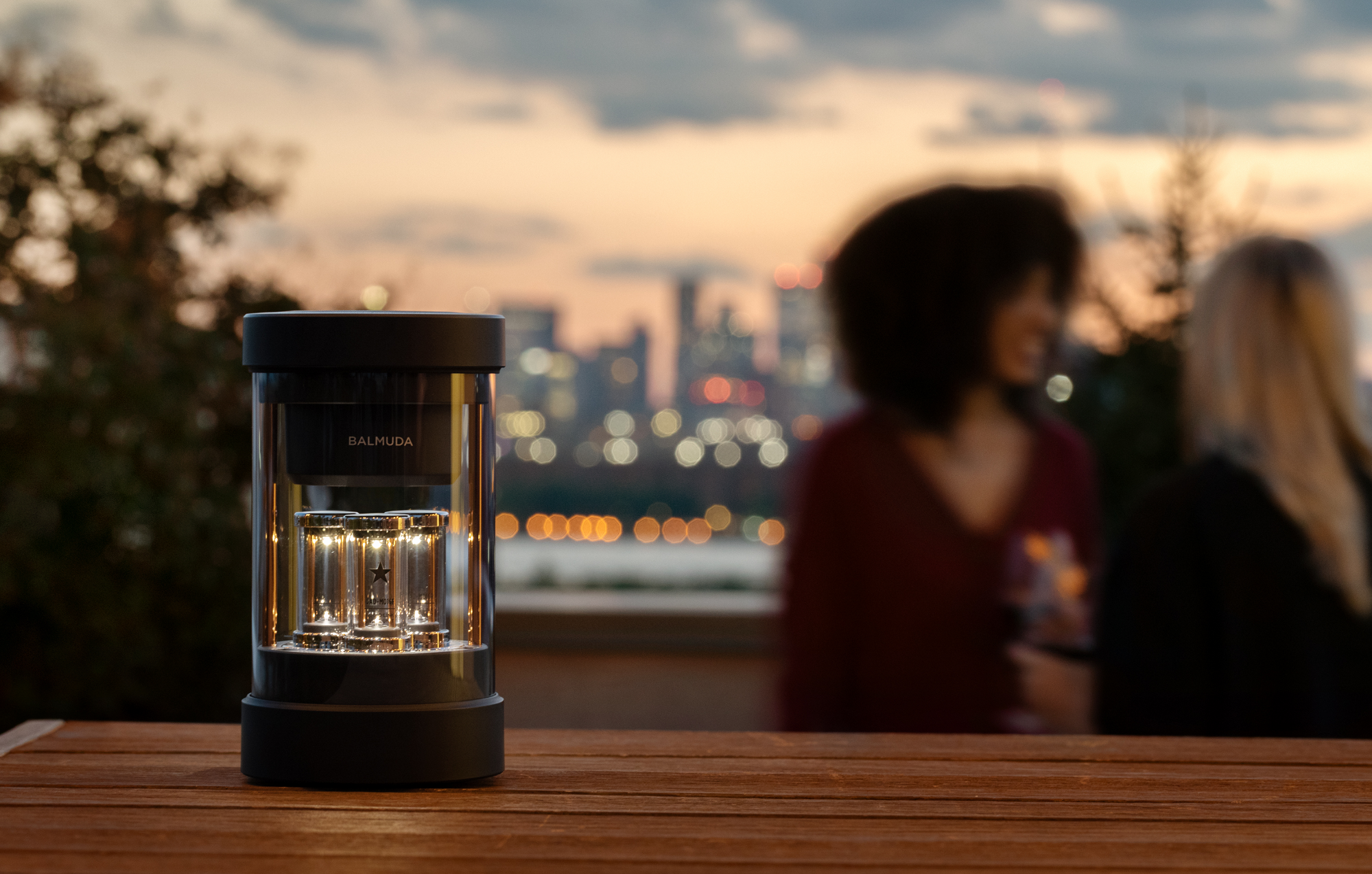 thumbnail video image 2 of BALMUDA The Speaker Portable Bluetooth Speaker with LED Light Show, Rechargeable, USB-C Charging, 7-Hour Playtime, Black, 2 of 11