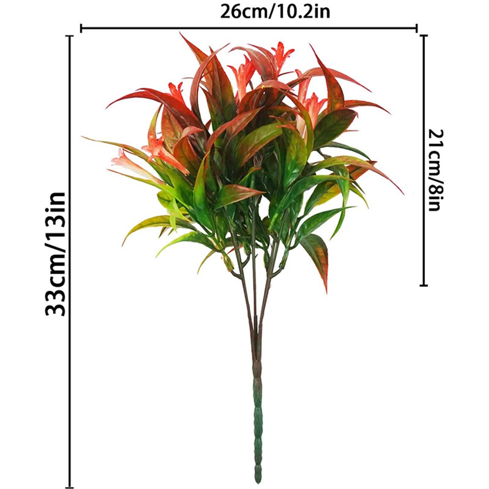 thumbnail video image 2 of Clearance Artificial flowers under $1,Artificial Plants Outdoor Fake Tropical Flowers Morning Glory Shrubs Greenery Fall Leaves Plastic Plants Farmhouse Decor For Hanging Planter Front Porch De, 2 of 6