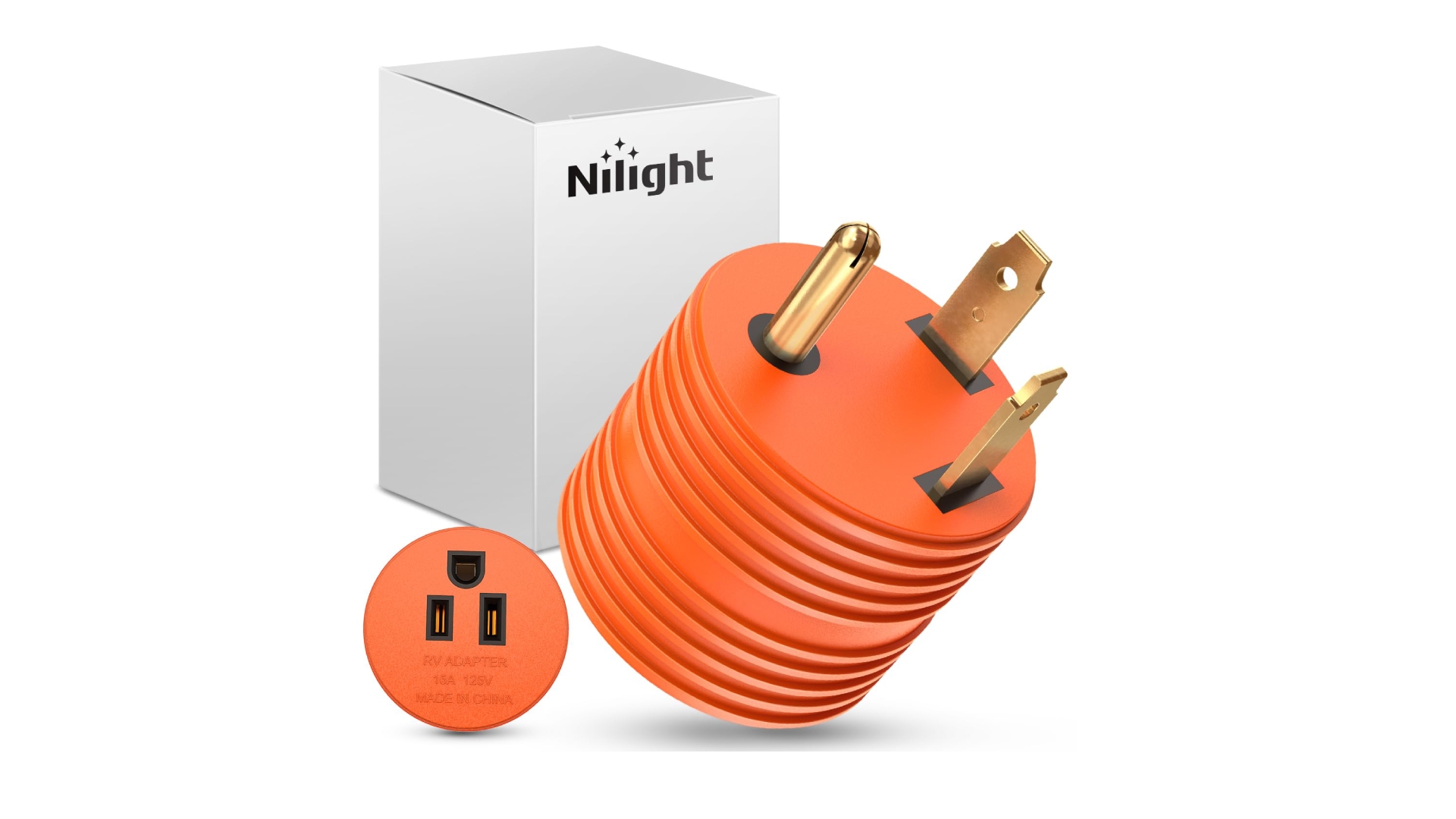 thumbnail video image 2 of Nilight RV Power Adapter 30 Amp to 15 Amp, TT-30P Male to 5-15R Female for RV, Generator, Camper, Caravan, 2 of 4