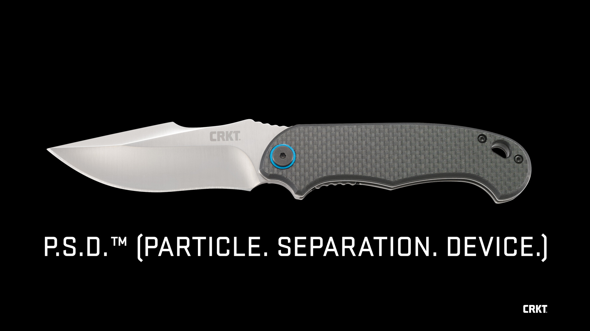 thumbnail video image 2 of CRKT P.S.D. (Particle. Separation. Device.) Assisted Folding Knife with Liner Lock: 1.4116 Plain Edge Blade, Carbon Fiber w/G10 Base Handle, Reversible Pocket Clip, 7920, 2 of 8