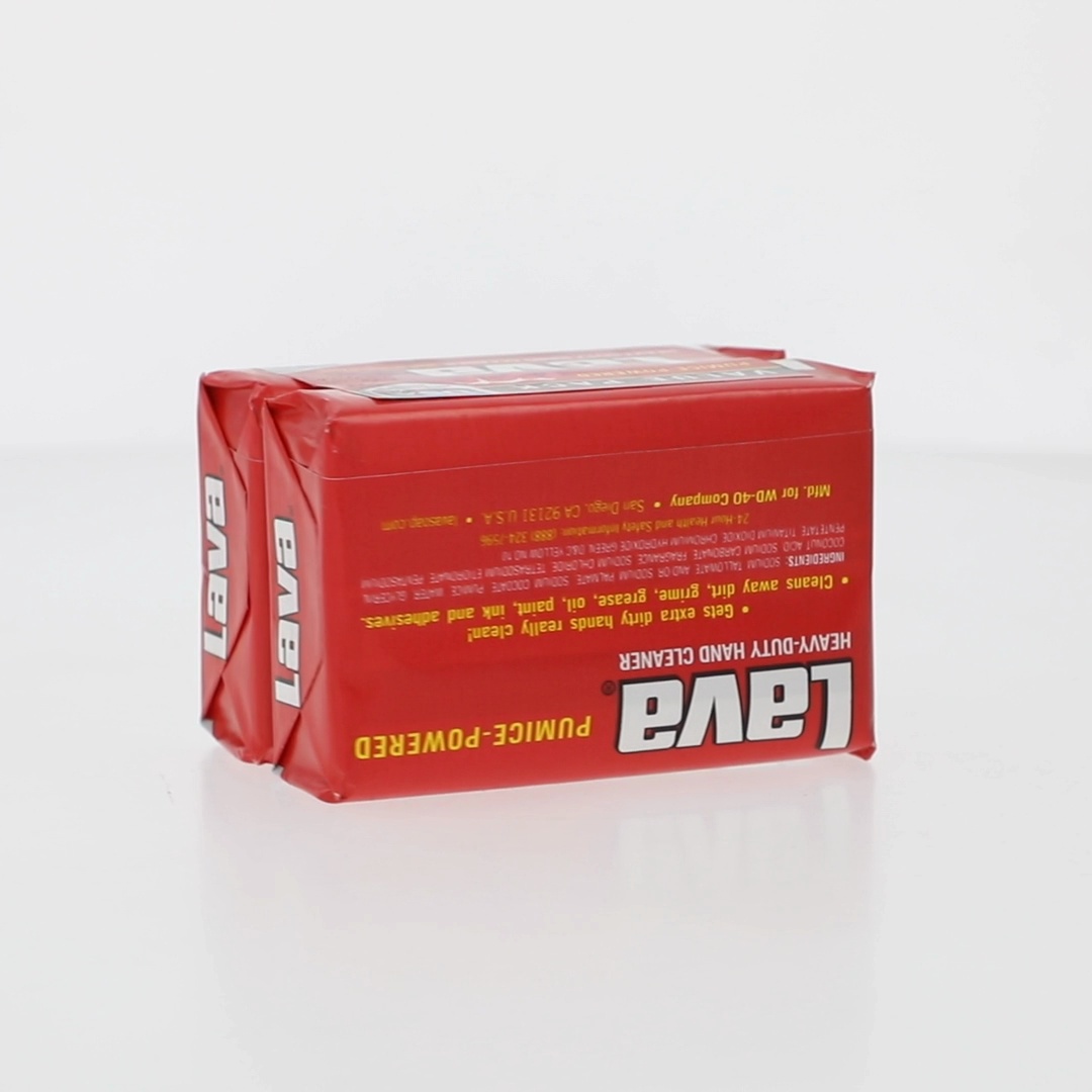 LAVA Heavy-Duty Hand Cleaner Bar Soap Pumice Power 5.75 oz Twin