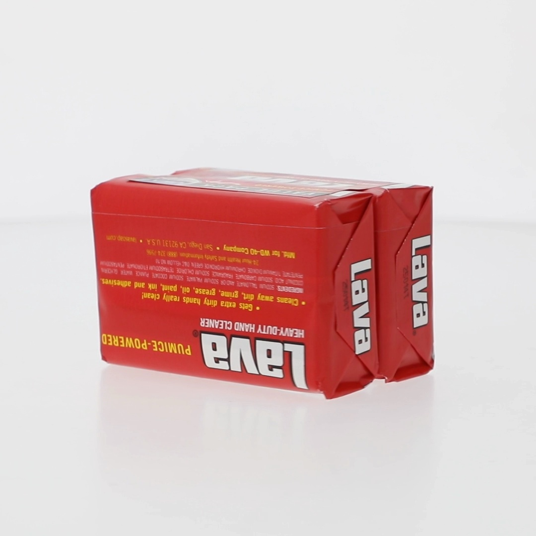 LAVA Heavy-Duty Hand Cleaner Bar Soap Pumice Power 5.75 oz Twin