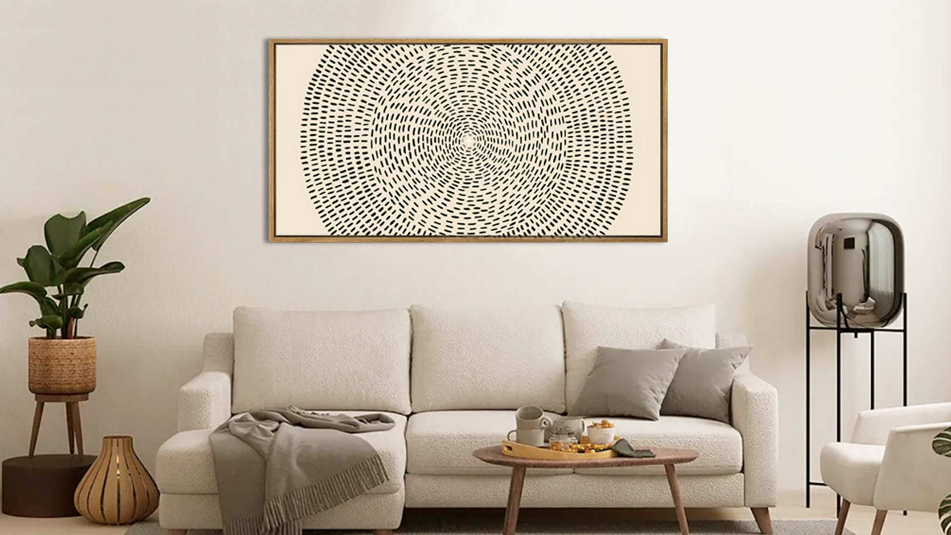 thumbnail video image 2 of Large Jesus Feeds the 5000 Canvas Wall Art Jesus Framed Wall Decor Modern Christian Artwork Minimalist Bible Painting for Living Room Bedroom Dining Room 20x40 Inch, 2 of 9