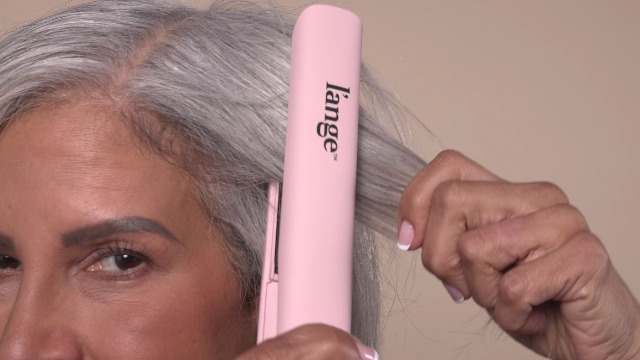 thumbnail video image 2 of L'ange Hair Le Titane 2-in-1 Titanium Flat Iron Hair Straightener and Curler, 2 of 9