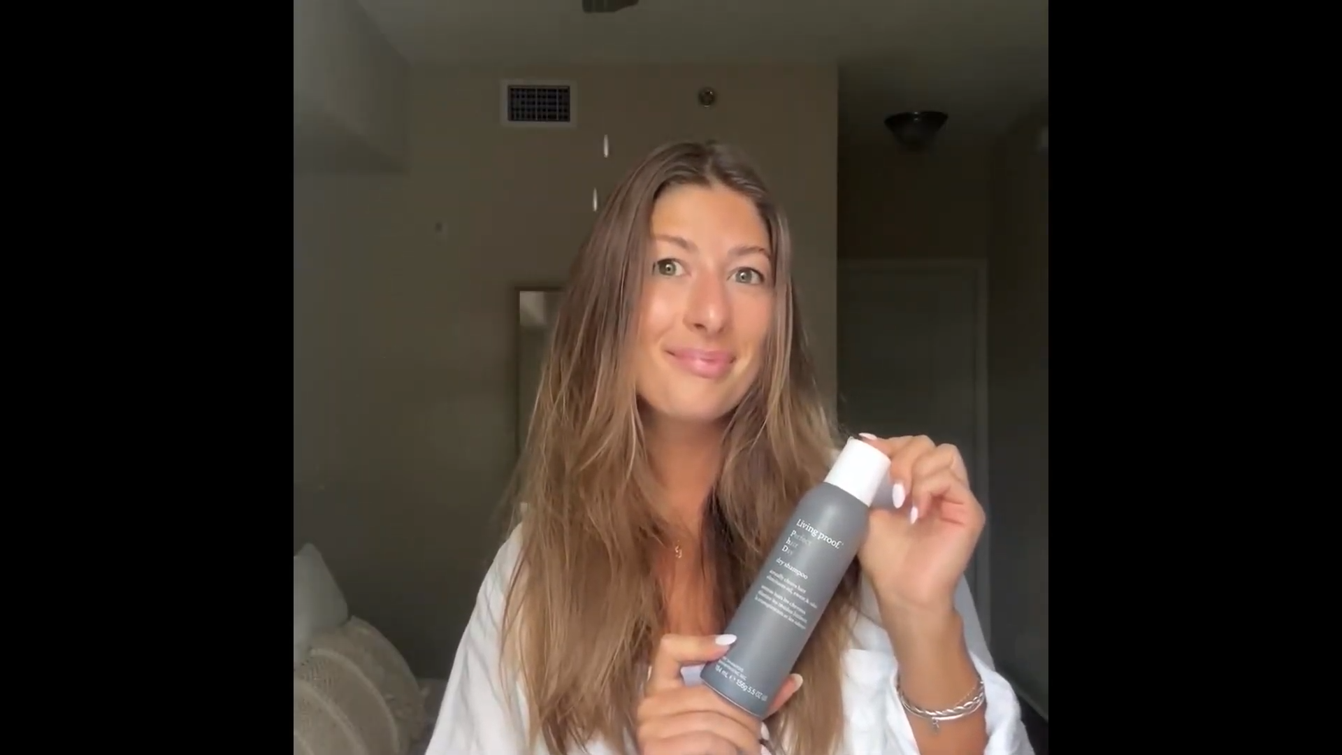 thumbnail video image 2 of Living Proof Perfect Hair Day Dry Shampoo, Absorbs Oil & Sweat, 9.9 oz, 2 of 9