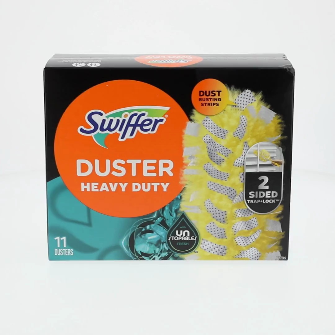 Swiffer Duster Plumeau 3D Clean, Kit de Dépoussiérage, 1 Manche XXL et 1 Recharg