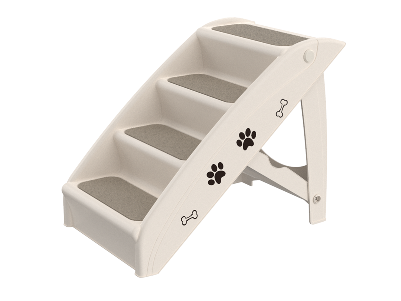 ZENSTYLE Pet Dog Foldable Stairs 4 Steps for High Bed for Small