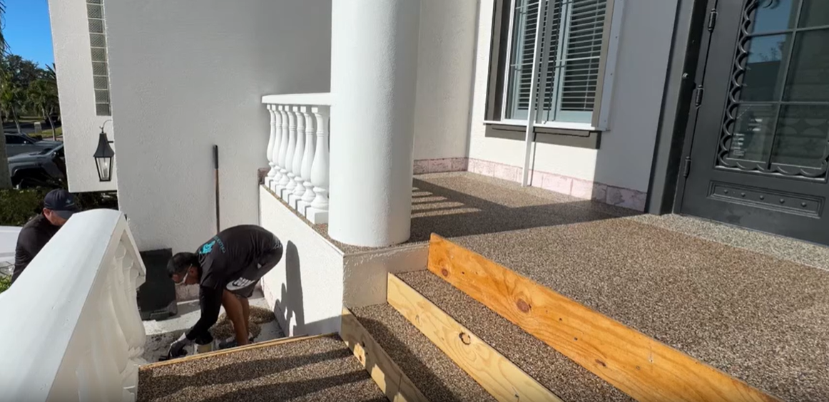 thumbnail video image 2 of McKinnon Stone Bond Resin Bound Surfacing Epoxy 4 Gallon, Pebble and Gravel Binder for Driveways, Patios, Pool Decks, Walkways, UV Stable, Made in the USA, 2 of 5
