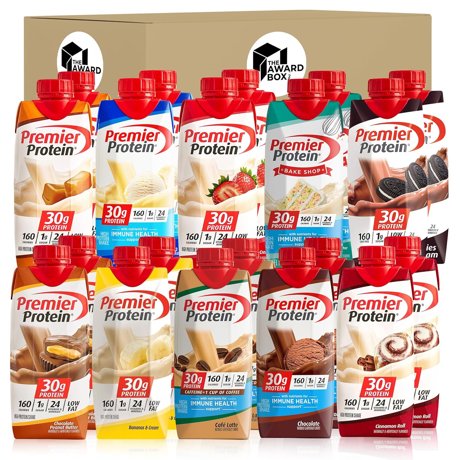 thumbnail video image 2 of The Award Box Premier High Protein Shakes Chocolate Peanut Butter 6 Bottles, 11 Fl Oz, 2 of 9