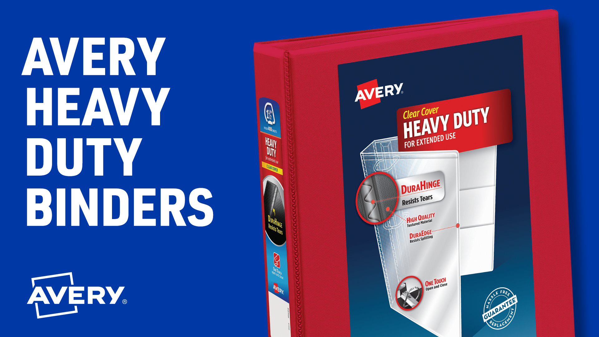 thumbnail video image 2 of Avery Heavy-Duty Binders, 2" Slant Rings, Black (6-Pack of 79692), 2 of 7