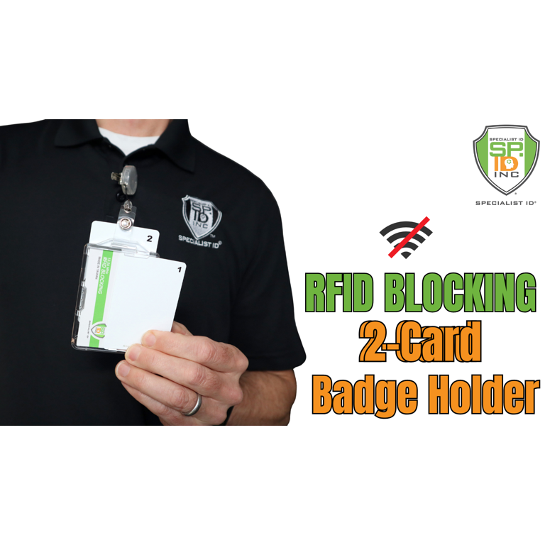 SPECIALIST ID RFID Blocking Badge Holder - Secure 2 Card Holder