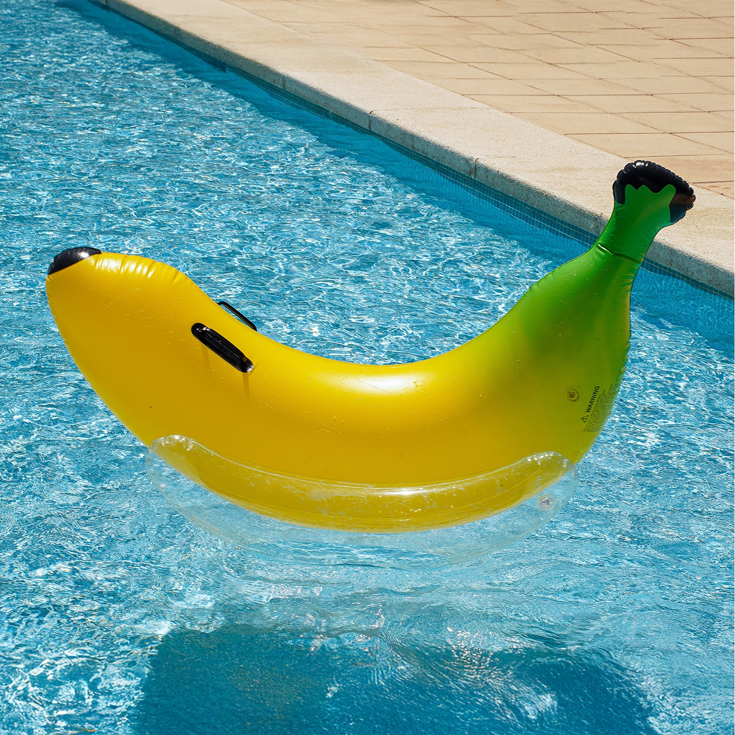 thumbnail video image 2 of Zone Tech Inflatable Banana Float, Huge  Banana Pool Float for Adults & Kids perfect for Swimming Pool Party, Summer Beach Party Decorations, 2 of 11