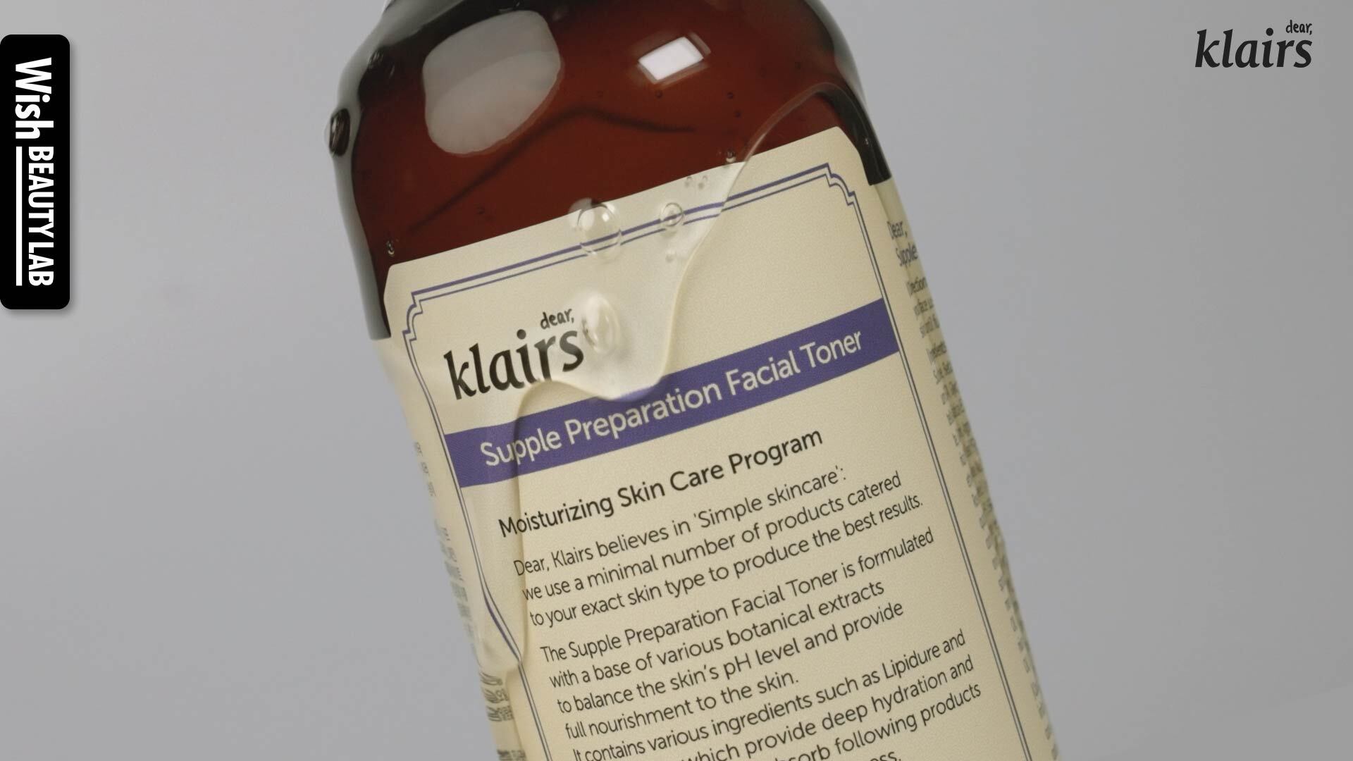 thumbnail video image 2 of [Dear Klairs] Supple Preparation Facial Toner 6.08 oz, 2 of 7