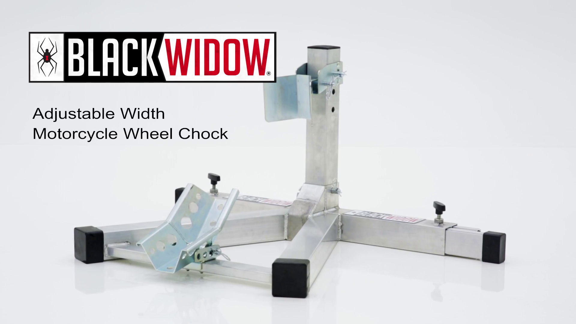 thumbnail video image 2 of Black Widow BW-PRO-CHOCK Adjustable Motorcycle Wheel Chock, 2 of 7