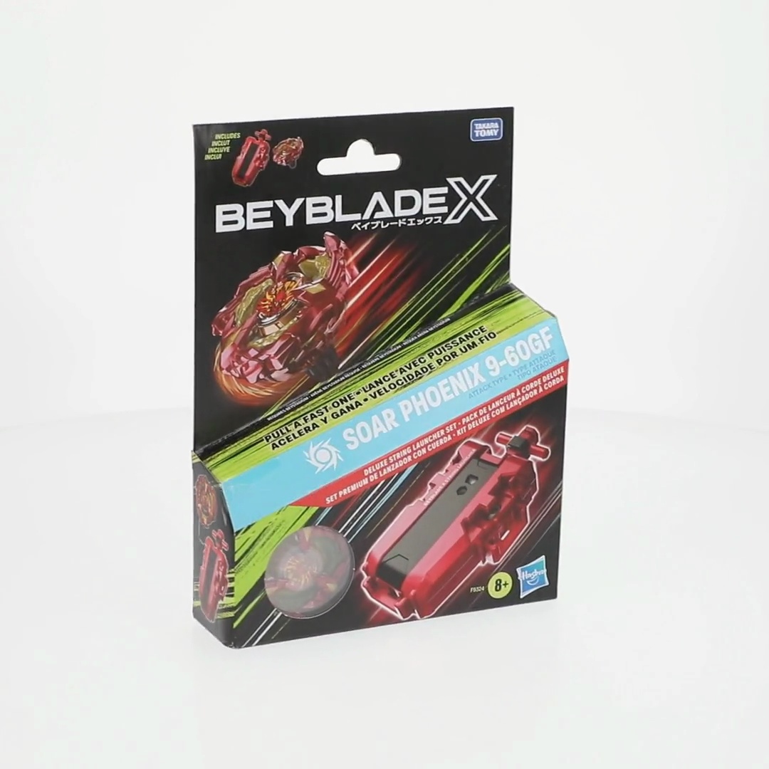 Bayblade X Beyblade X Soar Phoenix Deluxe Set - String Launcher With ...