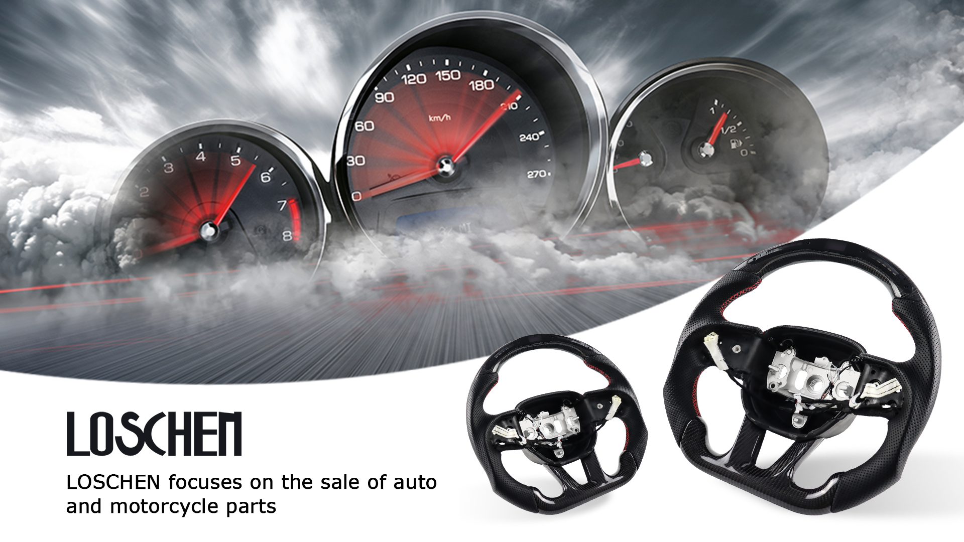 thumbnail video image 2 of LOSCHEN Real Carbon Fiber Steering Wheel For Dodge Charger/Challenger/SXT/GT/RT/SRT/Heallcat D-shaped LED Shift Indicator Steering Wheel with Heating Function, 2 of 7