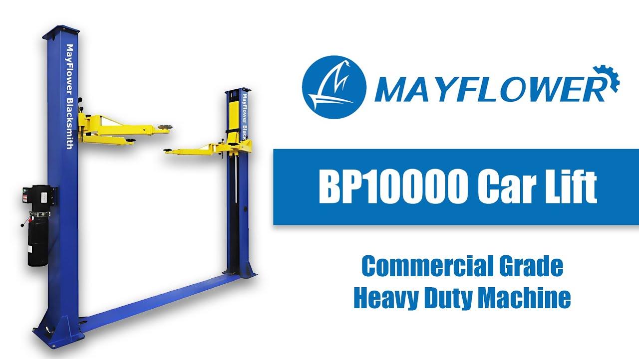 thumbnail video image 2 of Mayflower Blacksmith Heavy Duty Base Plate Two Post Lift Car Lift BP 10000 lbs, 2 of 10