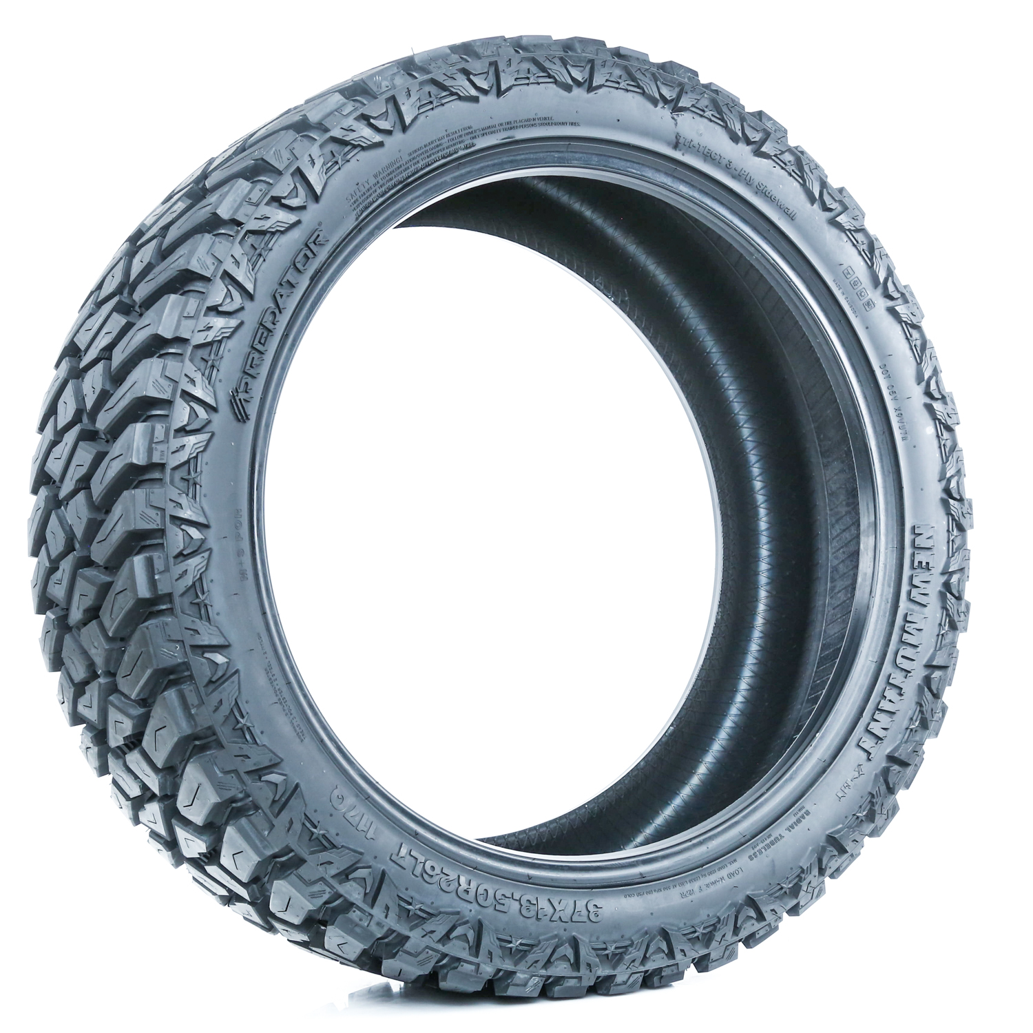 Predator New Mutant X-MT 37X13.50R26 117Q F 12 Ply m/t mud Light