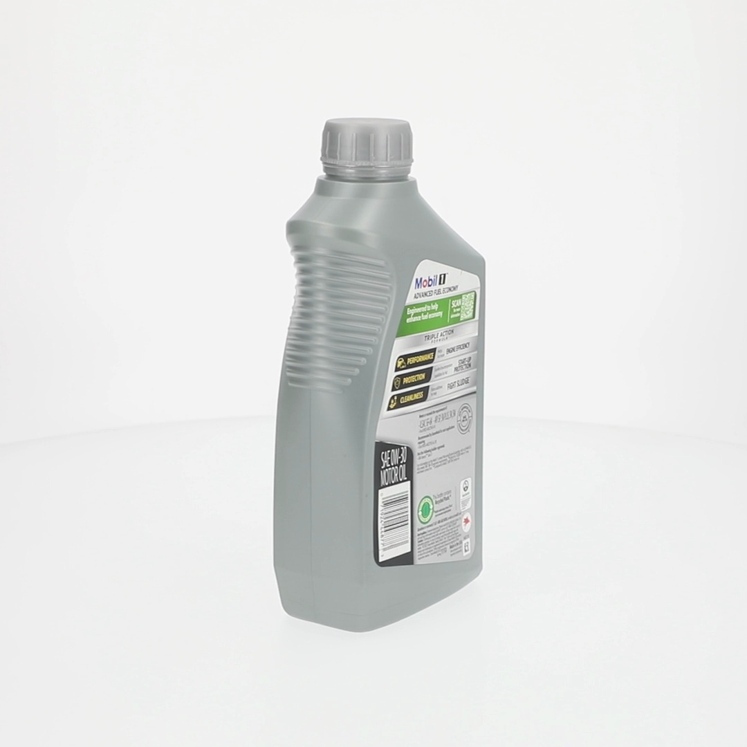Mobil 1 Advanced Fuel Economy Full Synthetic Motor Oil 0W-30, 1