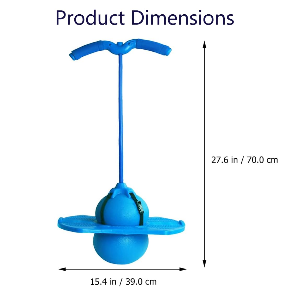 thumbnail video image 2 of Balance Jumping Ball With Handle And Ball Pump, Pogo Stick, Jumping Ball For Kids For Outdoor Play, And Suitable For Both Boys And Girls, 2 of 7