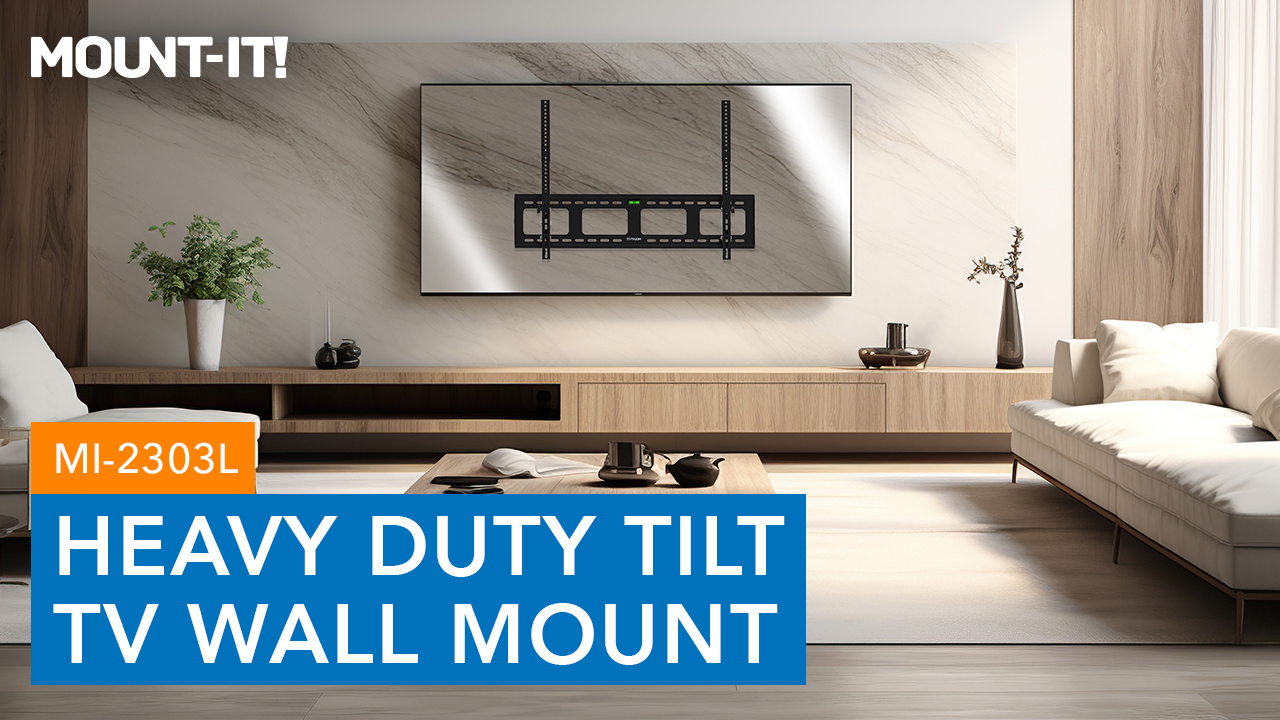 thumbnail video image 2 of Heavy Duty Tilting TV Wall Mount, 2 of 10