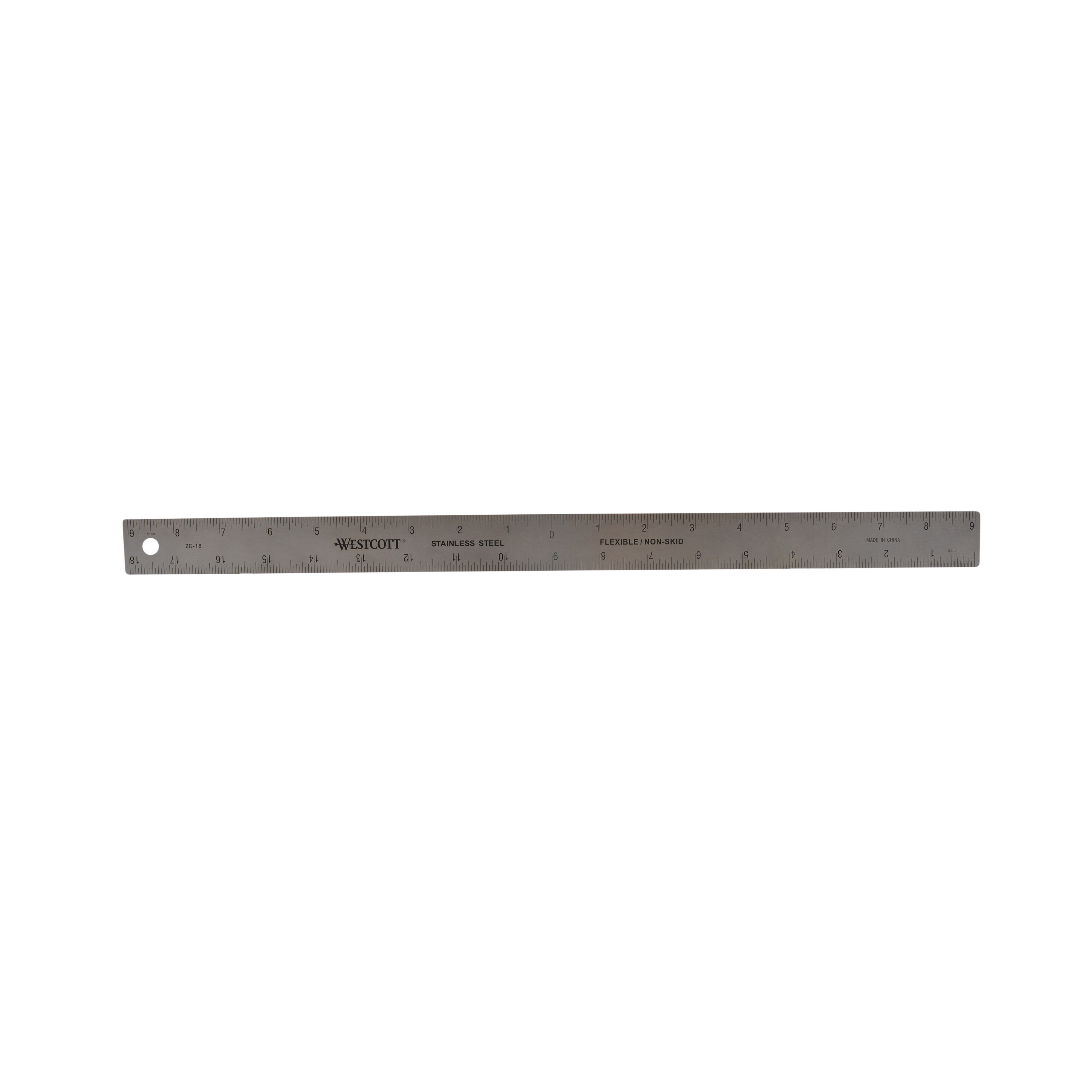  The Classics 18-Inch/45cm Stainless Steel Ruler with Cork  Backing, Silver (TPG-158) : Office And School Rulers : Office Products
