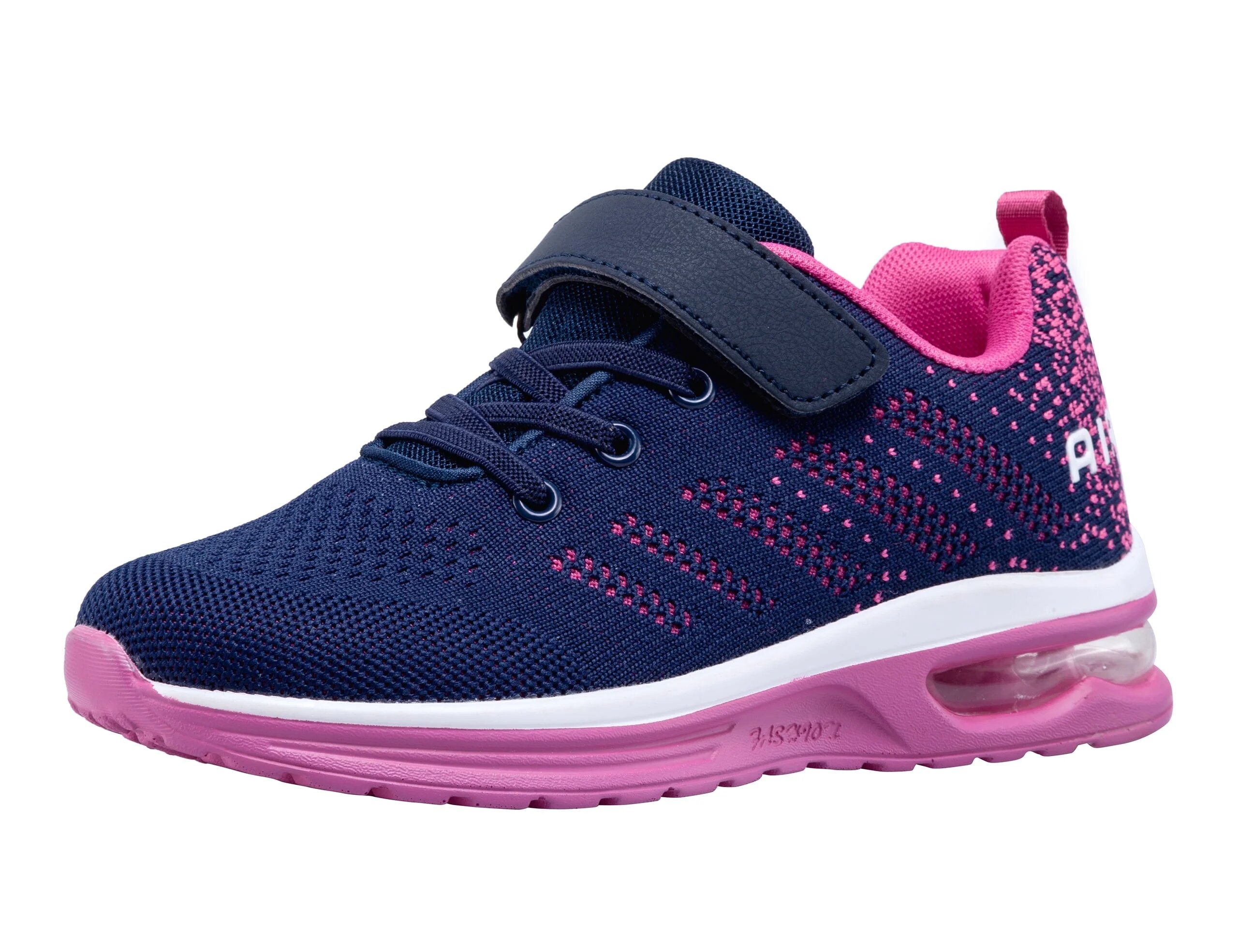 thumbnail video image 2 of SINOSKY Kids Boys and Girl Running Shoes Comfortable Fashion Light Weight Slip on Cushion,Blue Red Color Sizes 3, 2 of 8