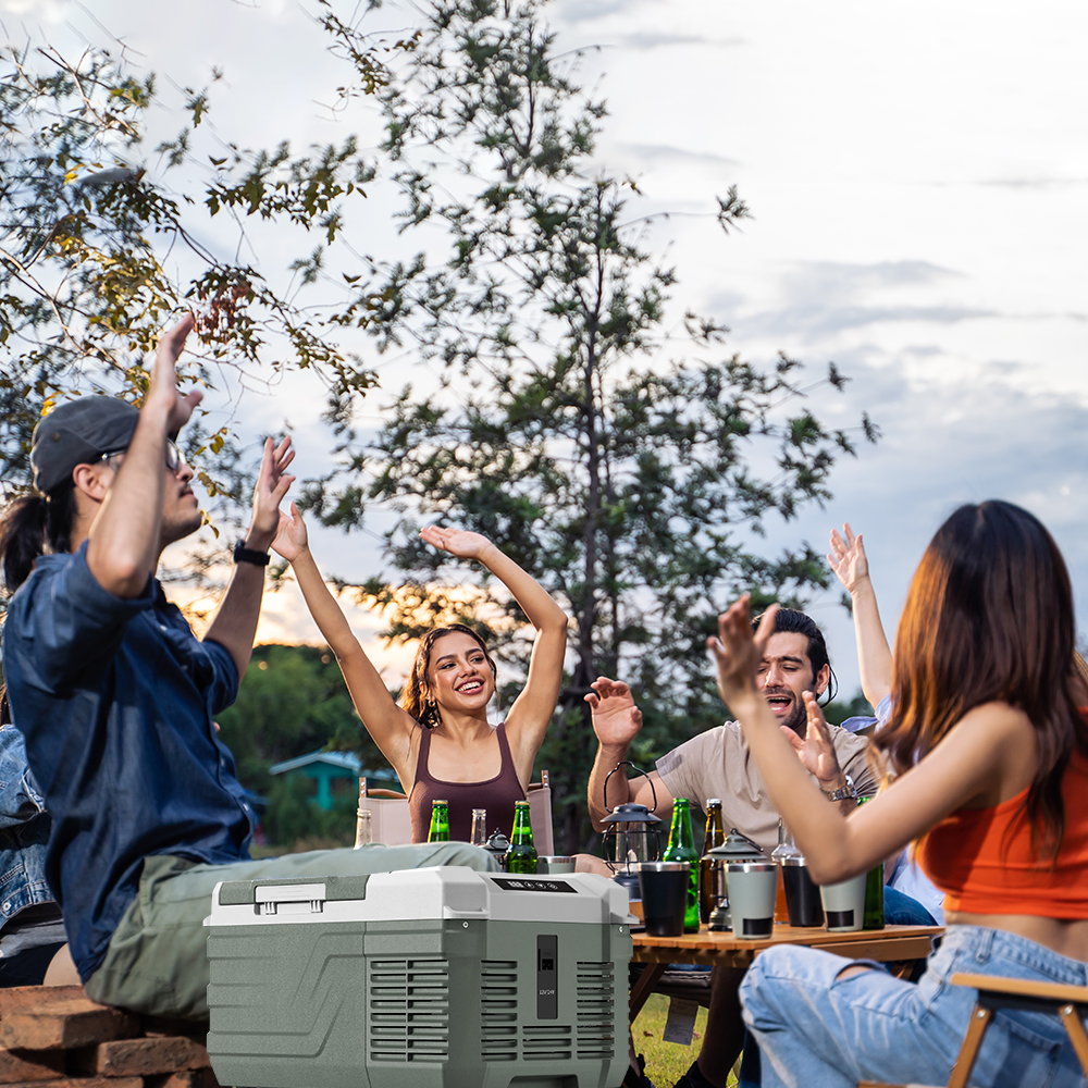 thumbnail video image 2 of Alpicool 12V 9L Portable Car Refrigerator, RV Freezer & Refrigerator 2-in-1, Quiet Cooling -4℉ to 68℉, 2 of 13